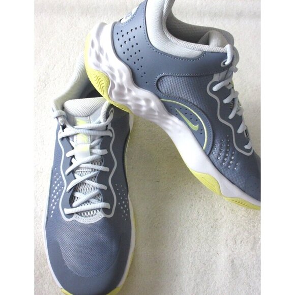 Nike Men's Fly.By Mid 3 Basketball Shoes Ashen Slate Citron Tint Sizes NIB - Picture 4 of 5